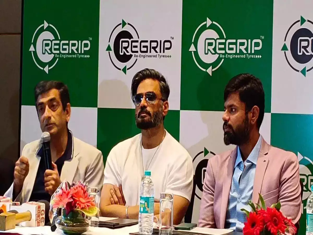 Tyre startup REGRIP,Suniel Shetty invests in Regrip,regrip, tushar suhalka, suniel shetty, india, tyres